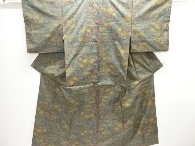 Japanese Kimono / Tsumugi Omeshi Silk